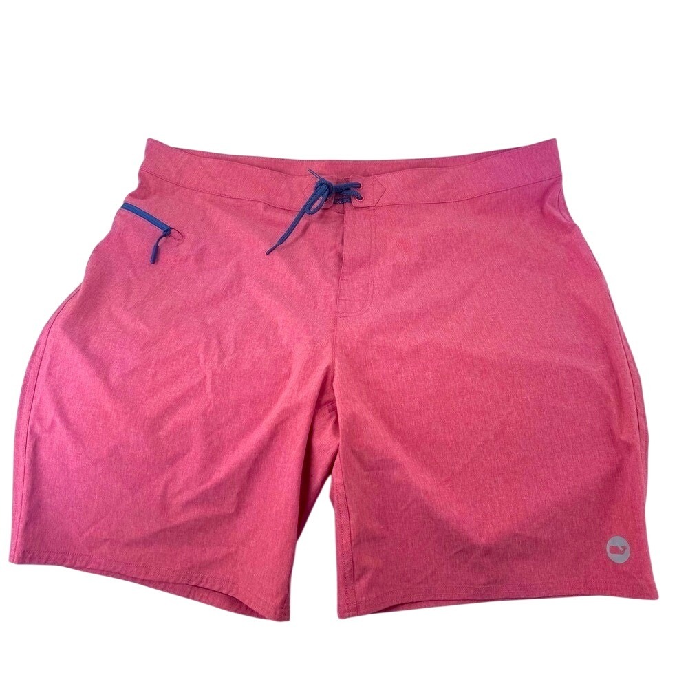 Vineyard Vines Men's Coral Hybrid Swim suit /ā Board Shorts